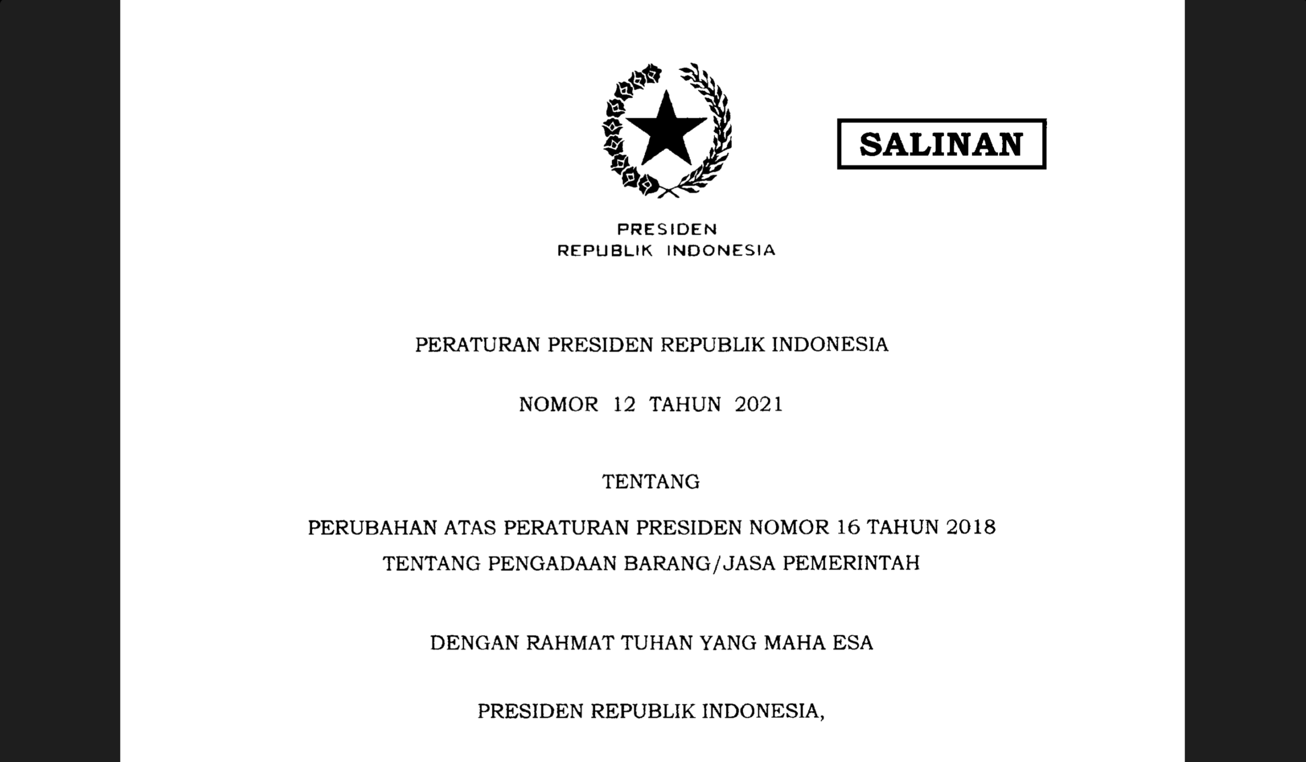 Penyebutan Merek Pada Era Perpres 12 Tahun 2021 - Optimalisasi ...